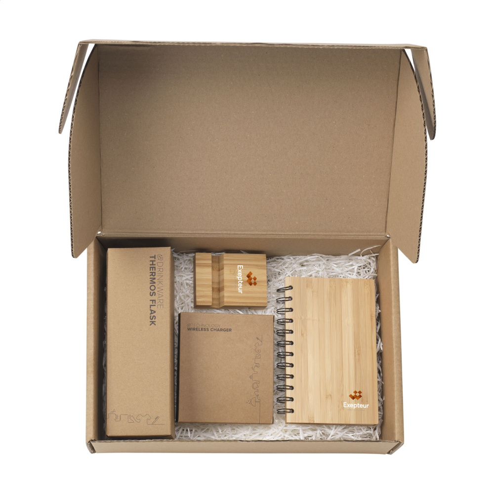 Logo trade promotional gifts picture of: Merch Set Bamboo Boost